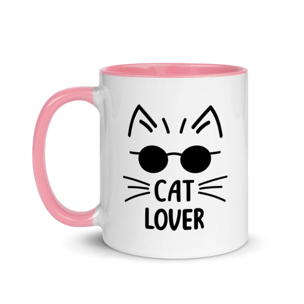 Cat Lover Mug with Color Accents (More Colors)
