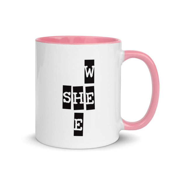 We She He Mug with Color Accents (More Colors)