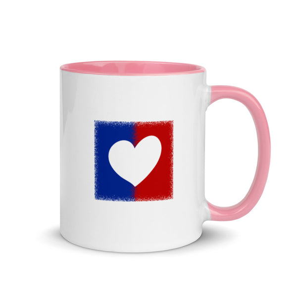 American Unity Heart Patriotic Mug with Color Accents (More Colors)