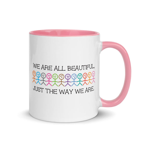 We Are All Beautiful Mug with Color Accents (More Colors)