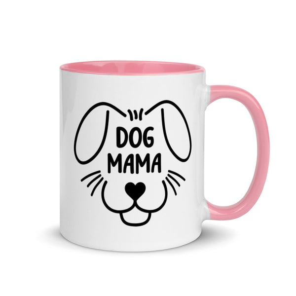 Dog Mama Mug with Color Accents (More Colors)