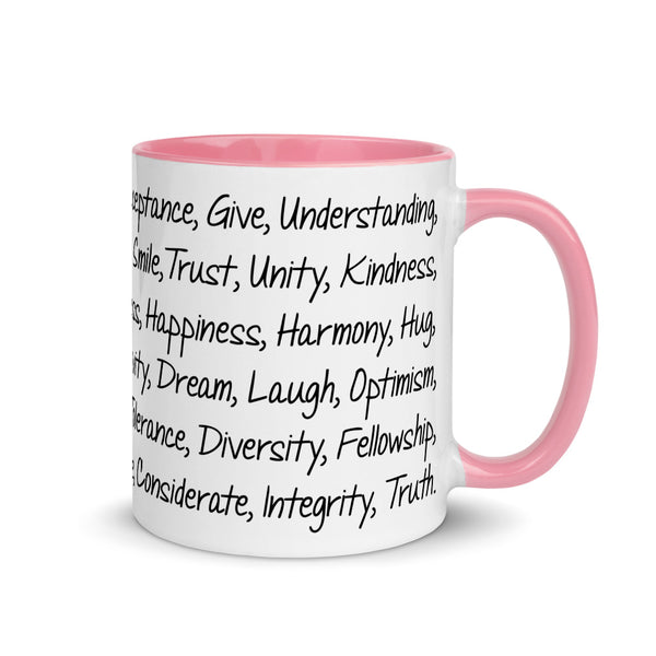 Kind Words Mug with Color Accents (More Colors)