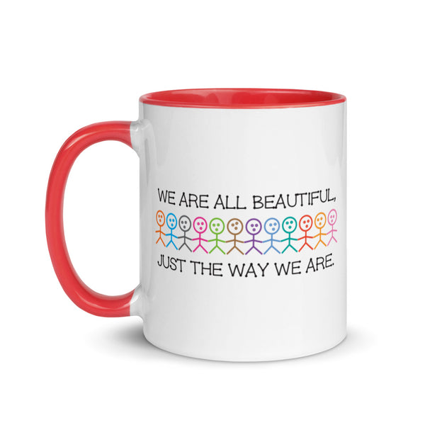 We Are All Beautiful Mug with Color Accents (More Colors)