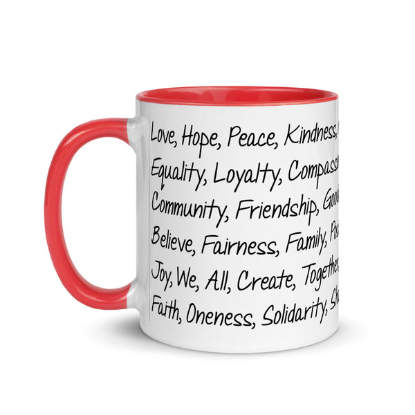 Kind Words Mug with Color Accents (More Colors)