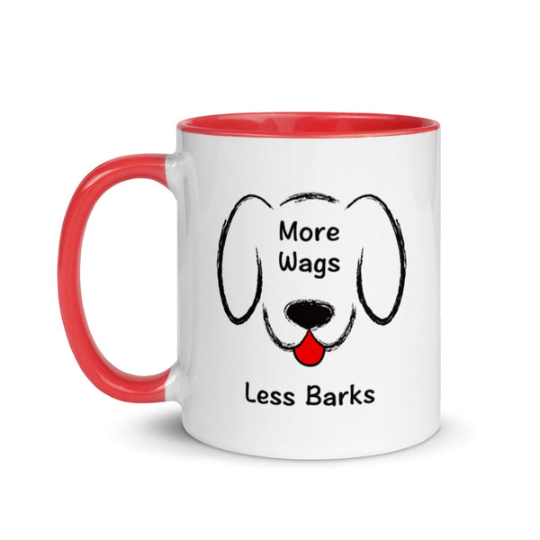 More Wags Less Barks Mug with Color Accents (More Colors)