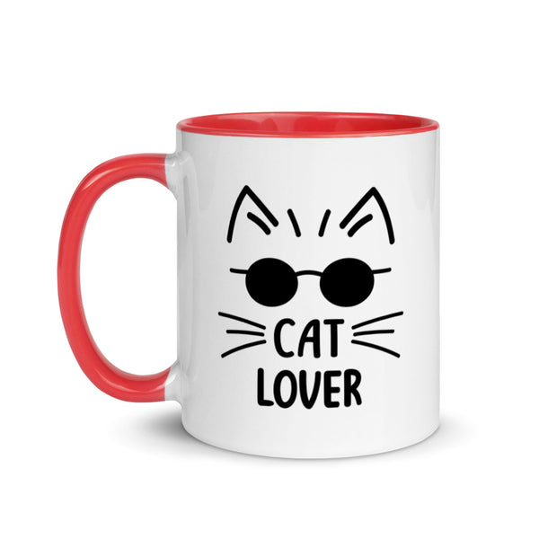 Cat Lover Mug with Color Accents (More Colors)