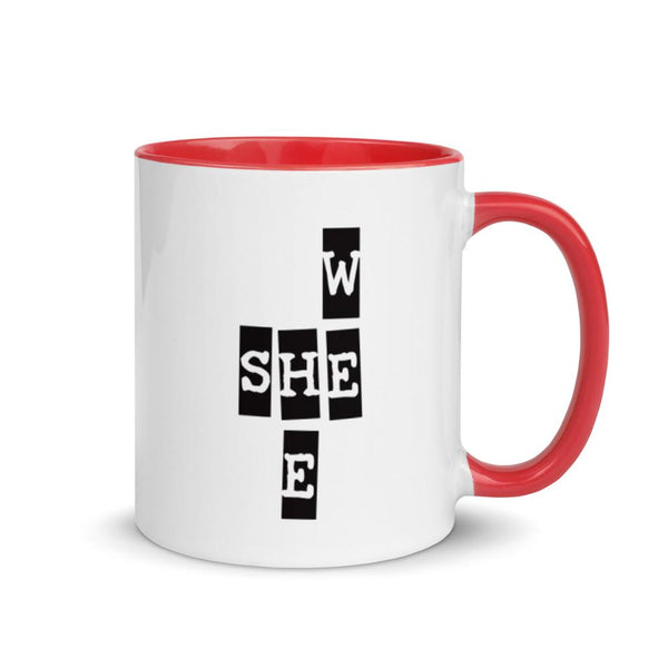 We She He Mug with Color Accents (More Colors)