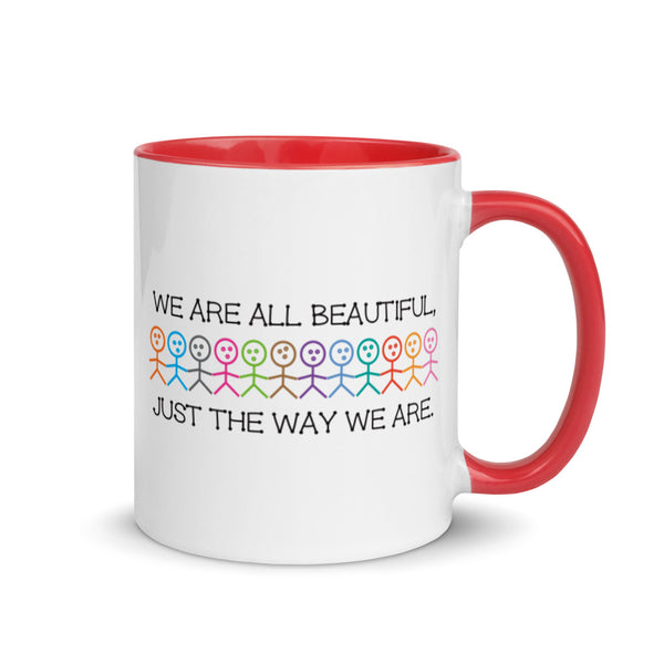 We Are All Beautiful Mug with Color Accents (More Colors)