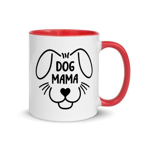 Dog Mama Mug with Color Accents (More Colors)
