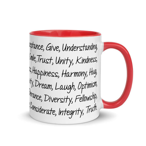 Kind Words Mug with Color Accents (More Colors)