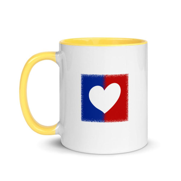 American Unity Heart Patriotic Mug with Color Accents (More Colors)