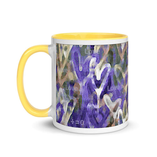 Purple Love Mug with Color Accents (More Colors)