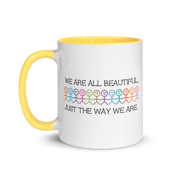 We Are All Beautiful Mug with Color Accents (More Colors)