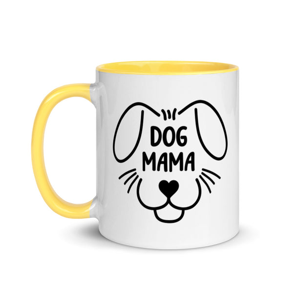 Dog Mama Mug with Color Accents (More Colors)