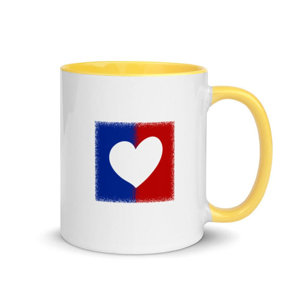 American Unity Heart Patriotic Mug with Color Accents (More Colors)