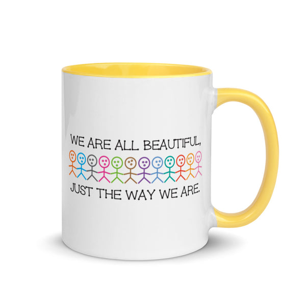 We Are All Beautiful Mug with Color Accents (More Colors)
