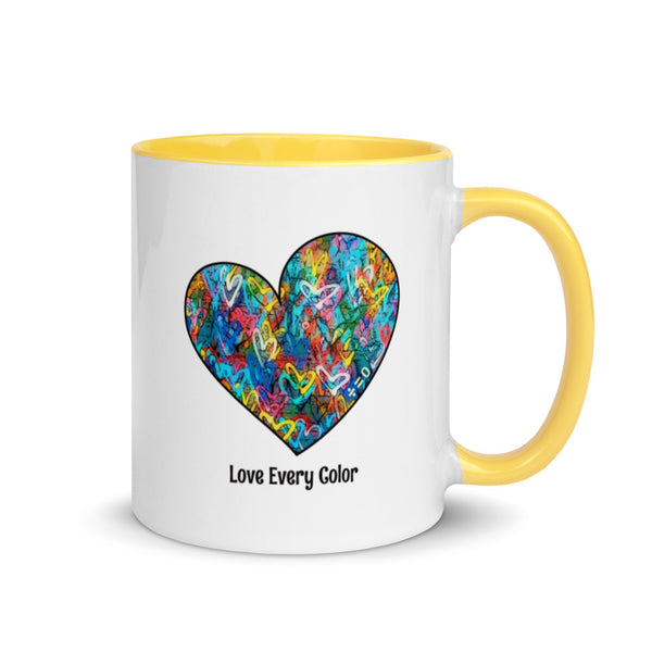 Graffiti Heart Mug with Color Accents (More Colors)