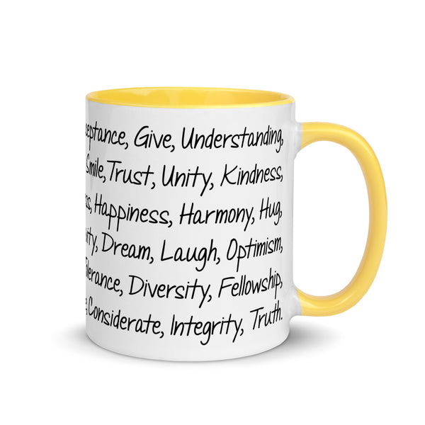 Kind Words Mug with Color Accents (More Colors)