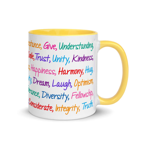 Kind Words Mug with Color Accents (More Colors)