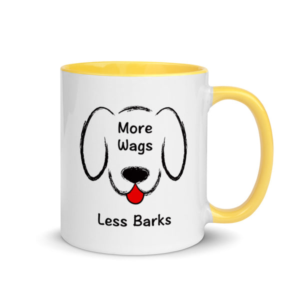 More Wags Less Barks Mug with Color Accents (More Colors)