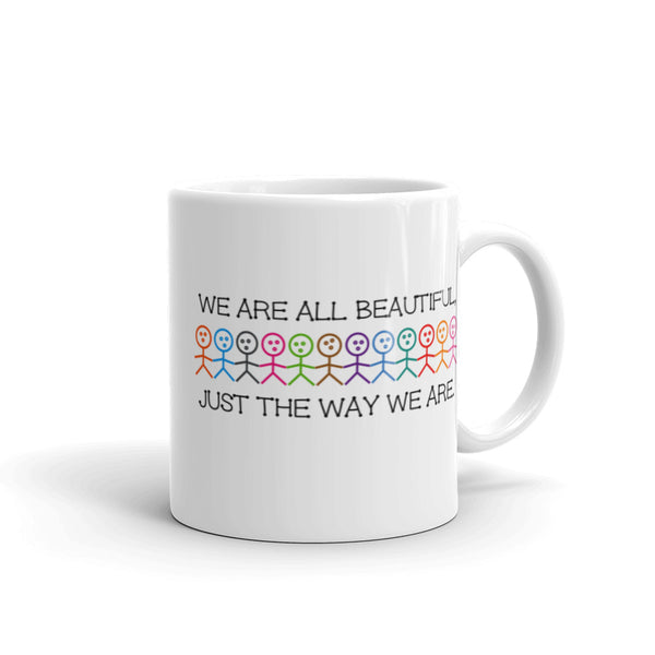 We Are All Beautiful Mug with Color Accents (More Colors)