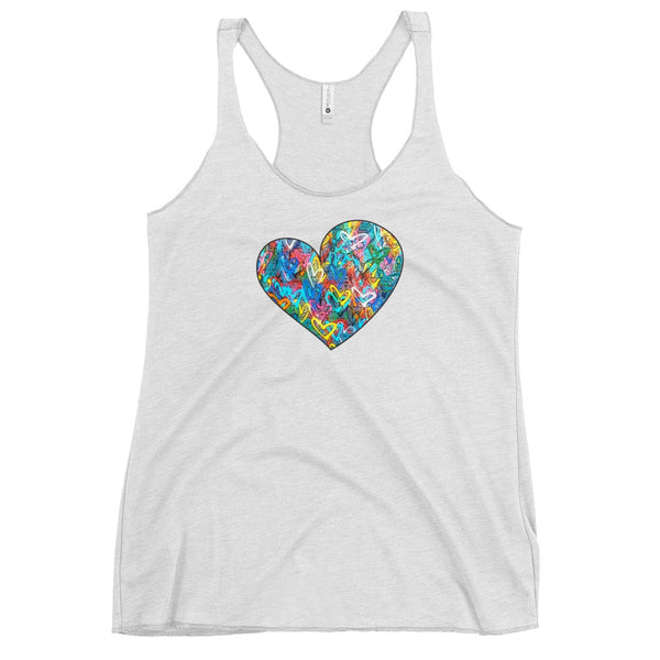 Graffiti Heart Women's Racerback Tank (More Colors)