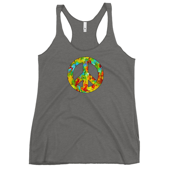 Peace Sign Women's Racerback Tank (More Colors)