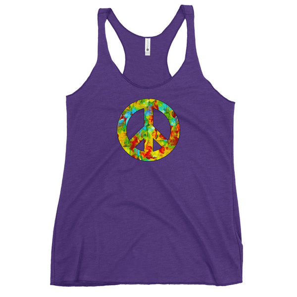 Peace Sign Women's Racerback Tank (More Colors)