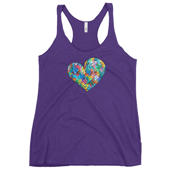 Graffiti Heart Women's Racerback Tank (More Colors)