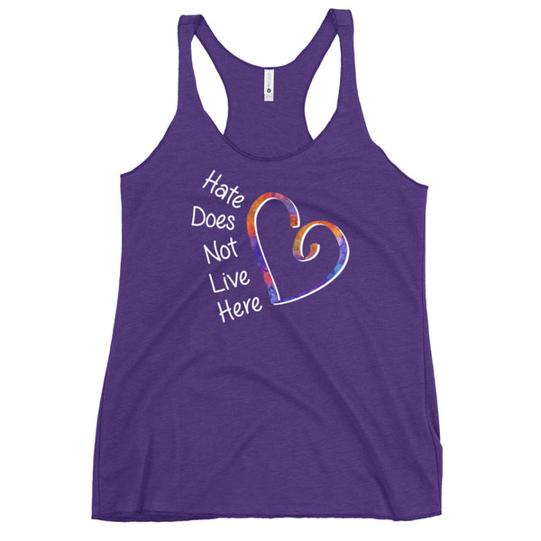 Hate Does Not Live Here Women's Racerback Tank (More Colors)