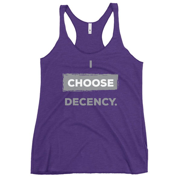 I Choose Decency Women's Racerback Tank (More Colors)