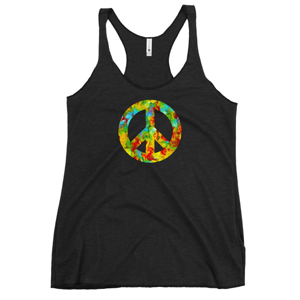 Peace Sign Women's Racerback Tank (More Colors)
