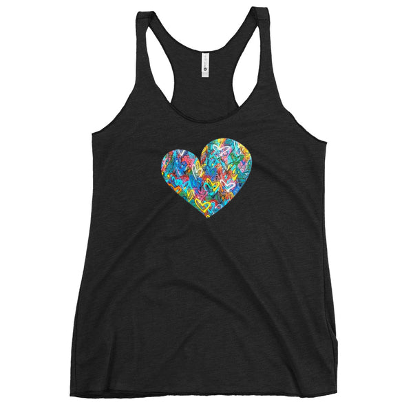 Graffiti Heart Women's Racerback Tank (More Colors)