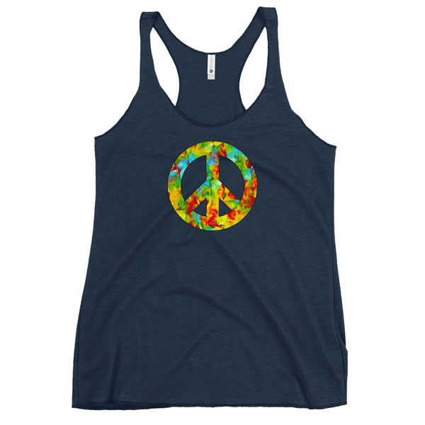 Peace Sign Women's Racerback Tank (More Colors)