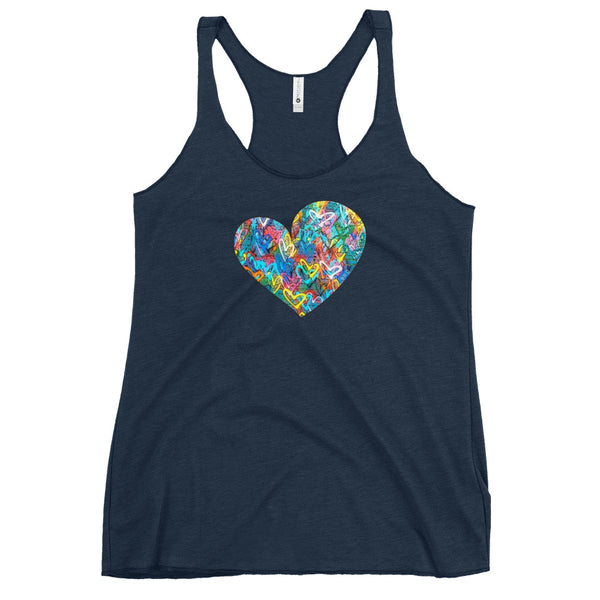 Graffiti Heart Women's Racerback Tank (More Colors)