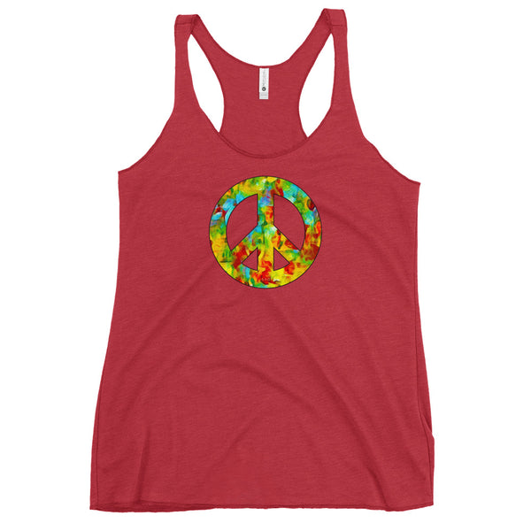 Peace Sign Women's Racerback Tank (More Colors)
