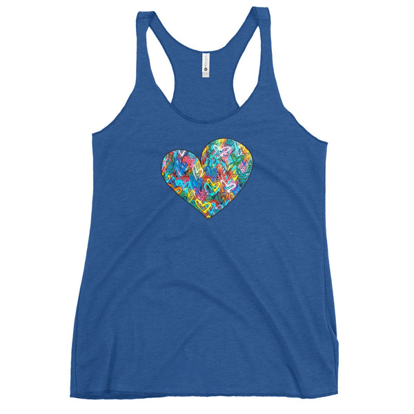 Graffiti Heart Women's Racerback Tank (More Colors)