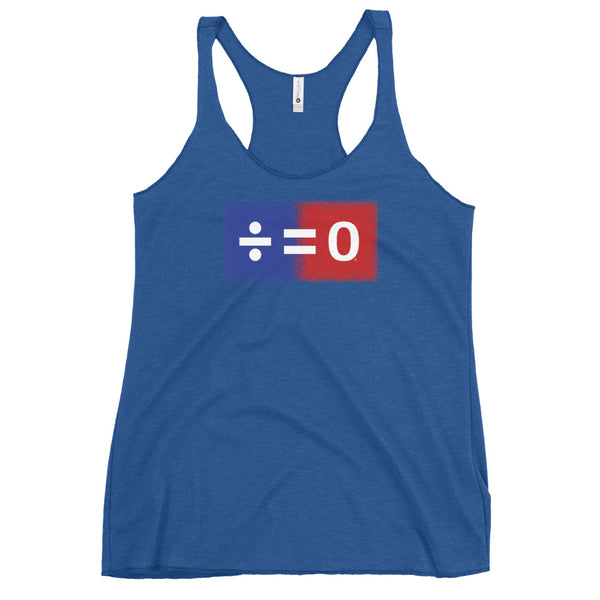 Red, White and Blue Unity Square Women's Racerback Tank (More Colors)