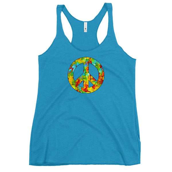 Peace Sign Women's Racerback Tank (More Colors)