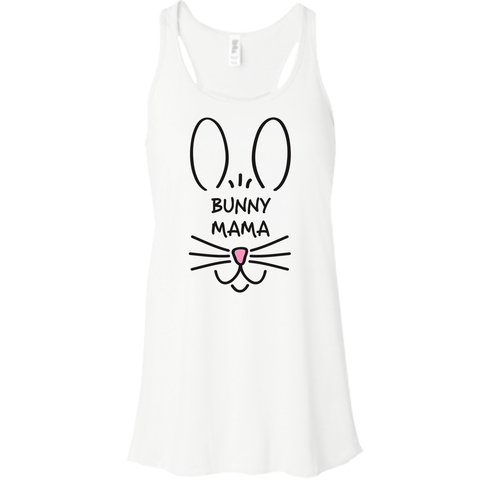Bunny Mama Women's Flowy Racerback Tank (More Colors)