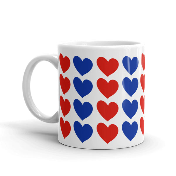 Love America Patriotic Mug with Color Accents (More Colors)
