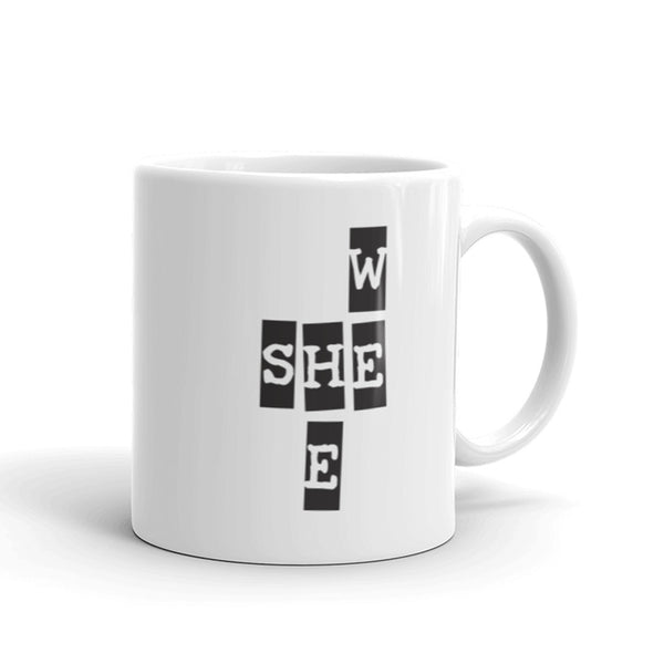 We She He Mug with Color Accents (More Colors)