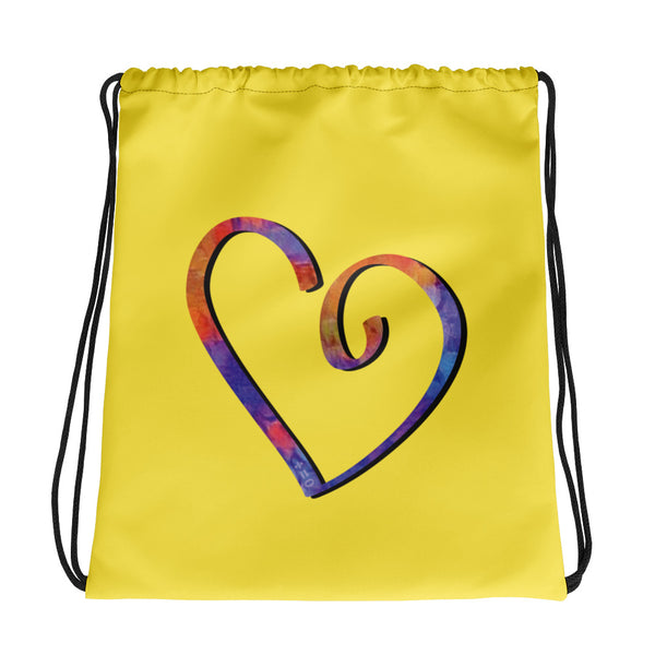 Open Heart Drawstring Bag (More Colors)