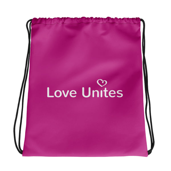 Love Unites Heart Drawstring Bag (More Colors)