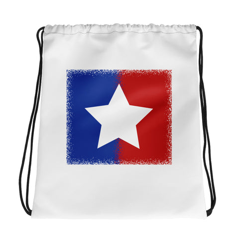 American Unity Star Patriotic Drawstring Bag