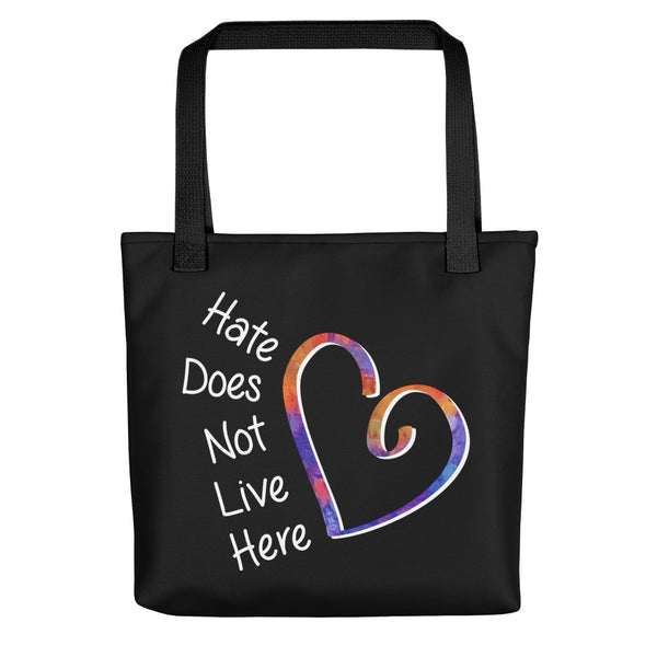 Hate Does Not Live Here Tote Bag (More Colors)