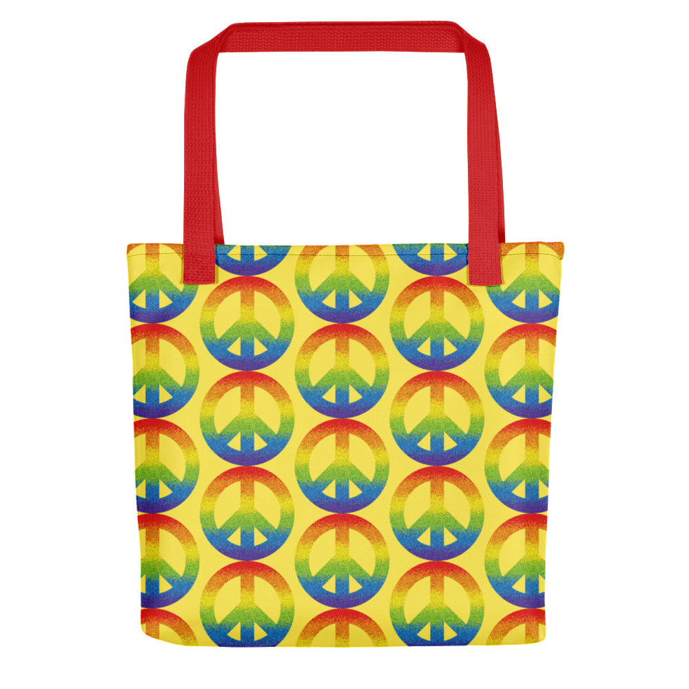 Peace Sign Tote Bag (More Colors) – Divided Equals Zero