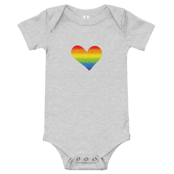 Rainbow Pride Heart Onesie (More Colors)