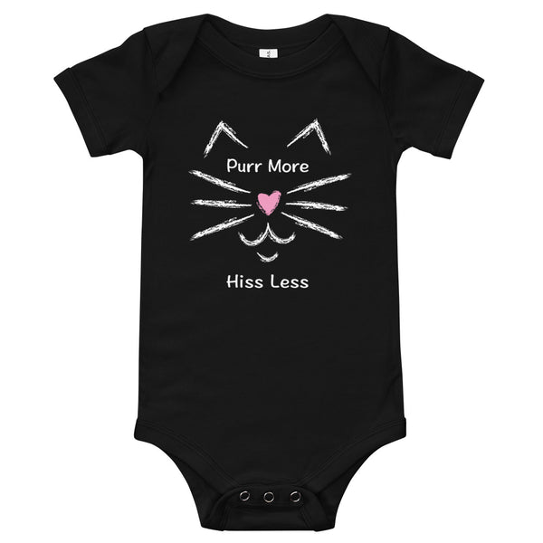Purr More Hiss Less Baby Onesie (More Colors)