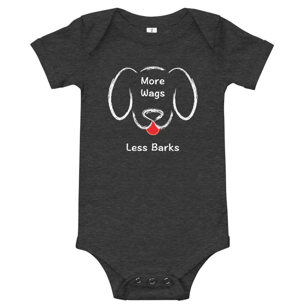 More Wags Less Barks Baby Onesie (More Colors)